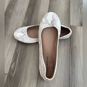 Lucky Brand Emmie Stucco Ballet Flats Size 10